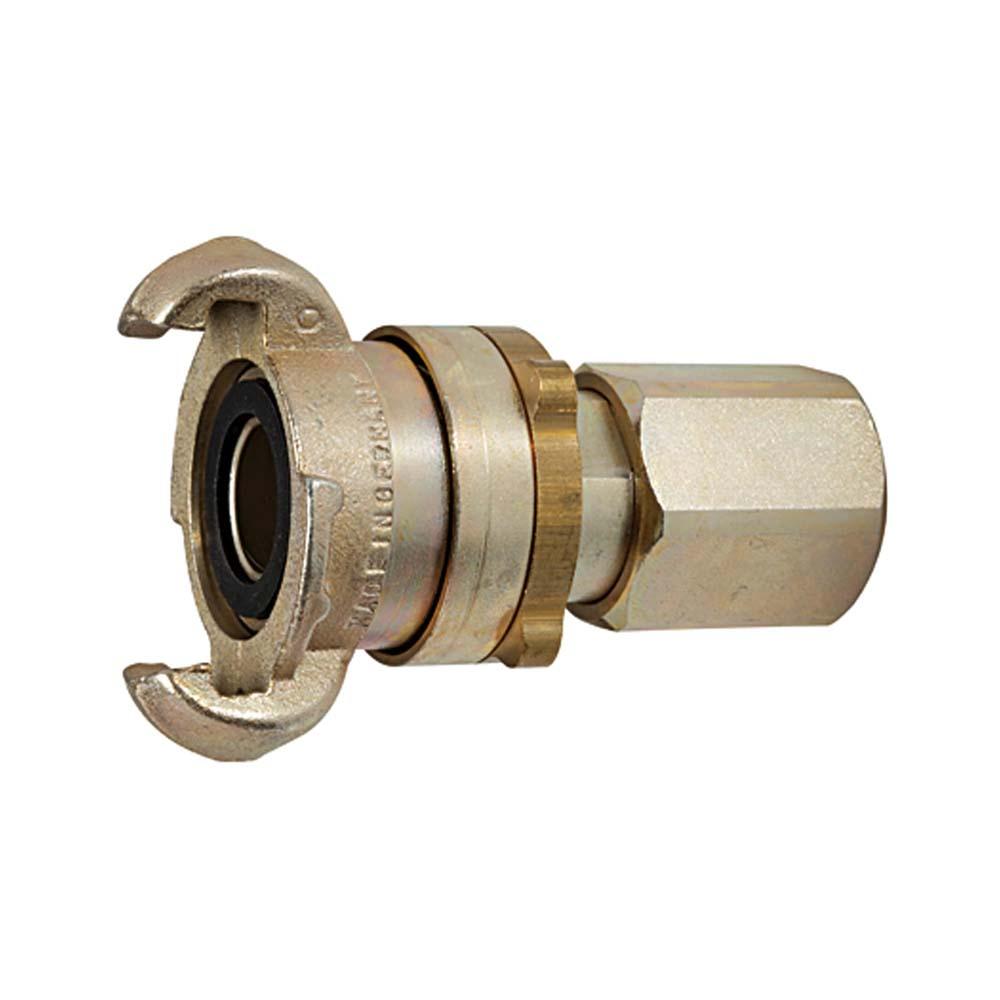 Acoplamiento de garras de seguridad - fundición maleable - con rosca interior - G 3/8" a G 1" - DN 13 a 17 - PN máx. 16 bar - Precio por unidad