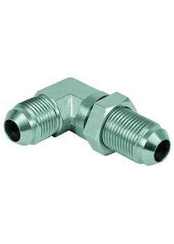 Hoekverbinding 90° - chroomstaal - JIC-buitendraad UNF 7/16" tot UN 1 7/8"