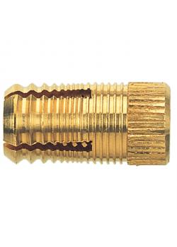 Messingdyvel PA 4 - gevind M6-M10 - dyvellængde 7,5-25 mm - PU 25 til 200 stk - pris pr. PU