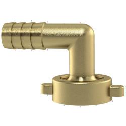 2/3" kulmaliitin - paljas messinki - liitosmutterilla - tasotiiviste - G 3/4 x 10 mm - hinta per kappale