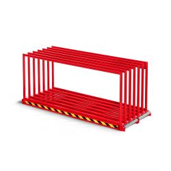 Vertikalregal - Stahl - RVR-25 - RAL 3000 - Preis per Stück