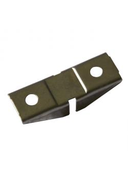 Opsteekhouder - voor houten en glazen planken - tweezijdig - 45 x 15 x 3,3 mm - VE 120 stuks - prijs per VE