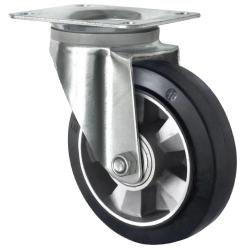 Rotella girevole per carichi pesanti CASCOO - Serie BAF4 - Ruota elastica - &Oslash; della ruota da 125 a 200 mm - Altezza totale da 164 a 245 mm - Portata da 300 a 500 kg - Prezzo al pezzo