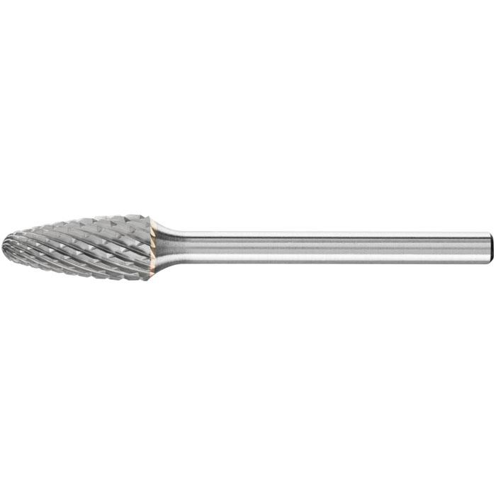 Frässtift - PFERD - Hartmetall - Schaft-Ø 3 mm - Rundbogenform - Zahnung 3 PLUS bis 5