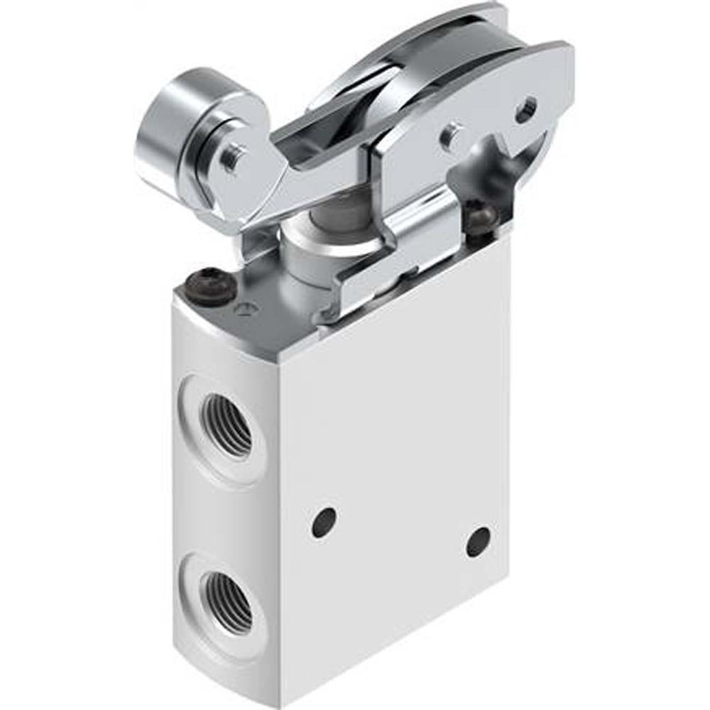 FESTO - VMEF-RT-M32 - Válvula de palanca de rodillo - Válvula de 3/2 vías - Cuerpo de aluminio - PN 10 bar - Conexión G 1/8" o G 1/4