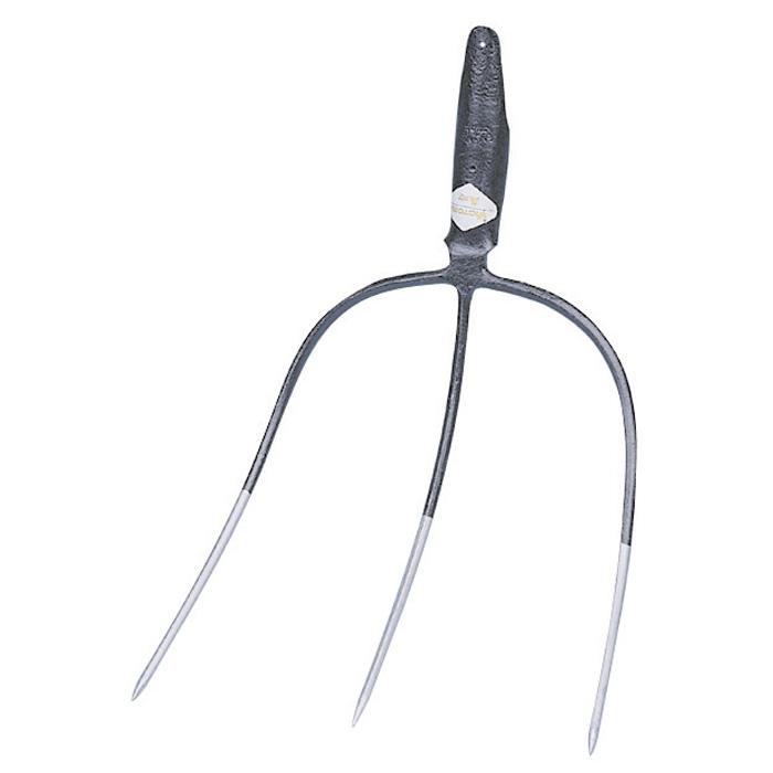 Horquilla para basura y trébol - Boquilla de muelle Ø 38 mm - Longitud de 30 a 33 cm - Anchura de 30 a 32 cm - 3 púas