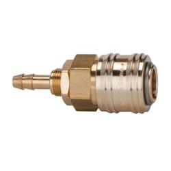 Snabbkoppling - blank m&auml;ssing - NW 7,2 - munstycke LW 6 - M12x1 - PN 0 till 35 bar