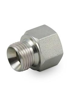 Adapter prosty - stal chromowana - gwint zewnętrzny G 1/8 "- gwint wewnętrzny G 1/4"