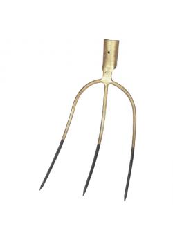 Fourche à litière et à balles - Largeur 13 à 21 cm - Longueur 26 à 28 cm - 2 à 3 dents - sans manche