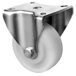 CASCOO Ruota fissa per carichi pesanti leggera - Serie V0Z0 - Ruota in PU - &Oslash; della ruota da 75 a 125 mm - Altezza totale da 117,5 a 165 mm - Portata da 300 a 700 kg - Prezzo al pezzo