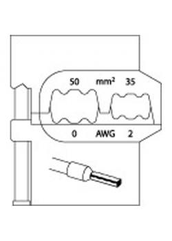 Module insert - for ferrules - 50/35 mm²