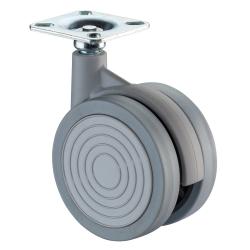M&ouml;bel-Lenkrolle - Polyrad - Rad-&Oslash; 75 mm - Bauh&ouml;he 105 mm - Tragkraft 50 kg - Preis per St&uuml;ck