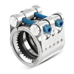 Złącze rurowe GRIP - Stal nierdzewna W5 - FKM - Szerokość taśmy 99 mm - Rozmiar nominalny 76,1 mm - Cena za sztukę