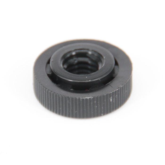 knurled nuts - black - type 2 - M 4, M 5 and M 6 - (Ø x inner Ø x height) 16 x 10 x 6 mm