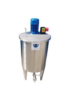 Tanque agitador tipo CILC100BRWP - con agitador de hélice SRT4-1000 - acero inoxidable - 109 l - tanque 477 mm - pared simple
