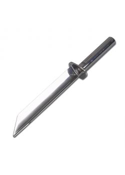 Spatel - roestvrij staal - inhoud 50 ml - totale lengte 300 mm - steekdiepte 188 mm