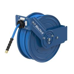 "BluBird" slangupprullare - massivt gummi - metallhus - &Oslash; 15,5 x 9,5 - G 3/8 IG - PN max. 20 bar - l&auml;ngd 20 m - pris per styck