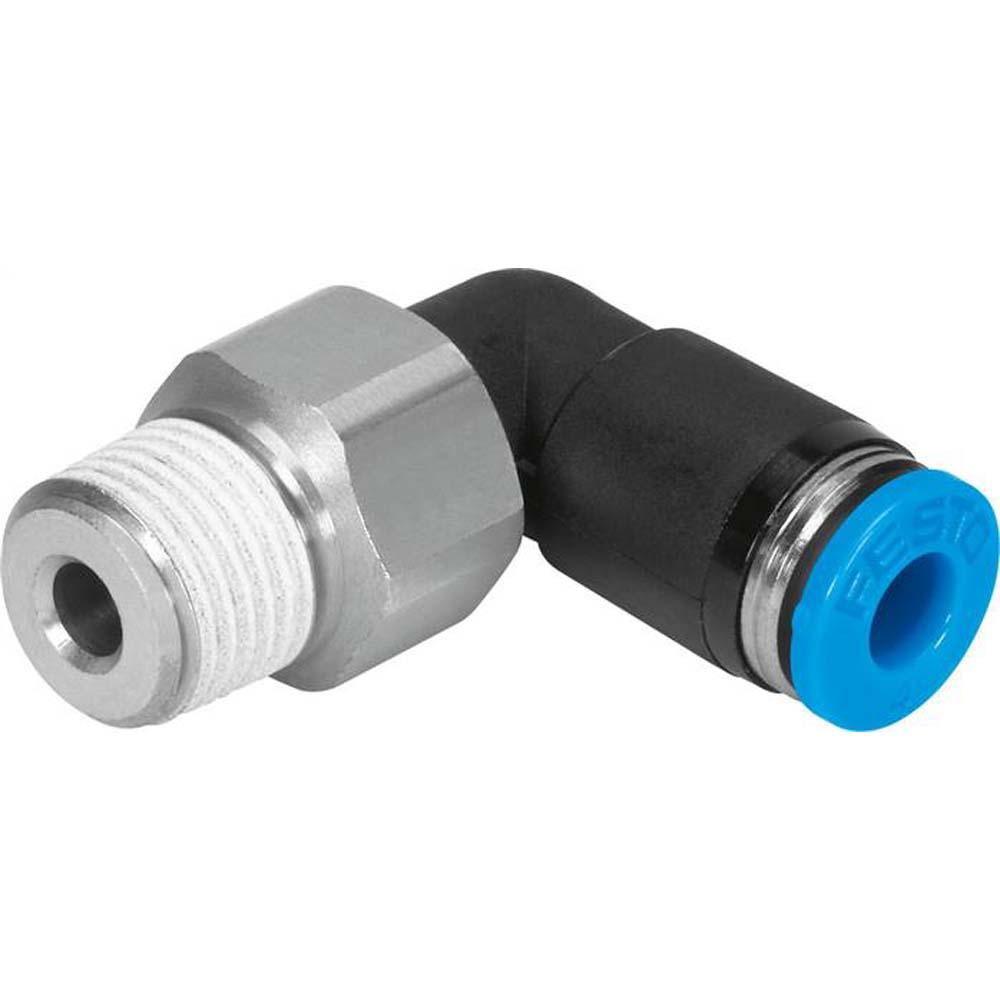 FESTO - QSRL - L-roterende push-in fitting - PBT - R 1/8" til 1/2" - slange ytre Ø 4 til 12 mm - pris pr stk.