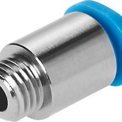 FESTO - QSMP - Racor rápido roscado - Latón niquelado - Tamaño mini - Rosca exterior con hexágono interior - Diámetro nominal 2,5 a 4,0 mm - Unidad de embalaje - Precio por unidad
