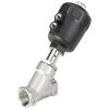 Schuine zittingklep - type 2000 - roodgietijzer of roestvrij staal - pneumatisch bediend - IG G 1/2" tot G 2 1/2" - DN 15 tot 50 mm