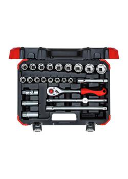 GEDORE red socket sett - 1/2 tommer - 24 stk