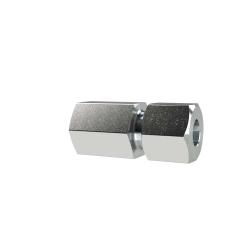 Rechte schroefverbinding - verzinkt staal - M12x1,5 tot M33x2,0 - buisbuiten-Ø 6 mm tot 25 mm