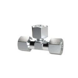 Verstelbare T-koppeling - verzinkt staal - M12x1,5 tot M36x2,0 - buisbuiten-Ø 6 mm tot 28 mm