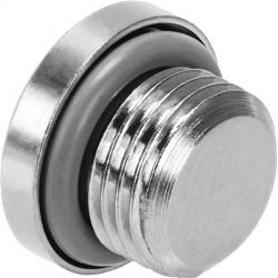FESTO - NPQH-BK - Tapón roscado - Latón niquelado - M5 a M7 o G 1/8" a G 1/2" - PU 10 unidades - Precio por unidad de embalaje
