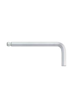 Key wrench - hexagon ball head short - matt chrome-plated - different versions