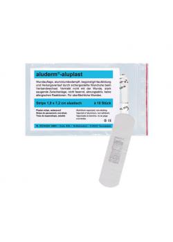 aluderm®-aluplast - elastische strips - 1,9 x 7,2 cm - kleur wit