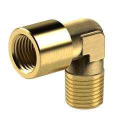 Angle fitting &ndash; polished brass &ndash; G internal thread / R external thread &ndash; SW 10 to 30 &ndash; PN max. 60 bar &ndash; price per piece