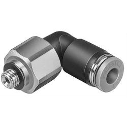 FESTO - QSRL - Racor rápido roscado en L - PBT - Rosca exterior M5 - Diámetro exterior del conducto 4 a 6 mm - Precio por unidad