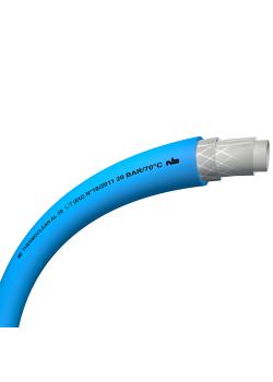 Rengørings- og madslange Thermoclean® AL 20 - indvendig Ø 12 til 19 mm - udvendig Ø 20 til 28 mm - længde 25 til 100 m - farve blå - pris pr.