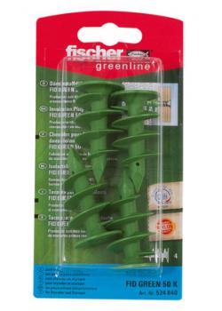 Isoleringsankare FID GREEN - längd 50-90 mm - material nylon - enhet 5 st - pris per enhet