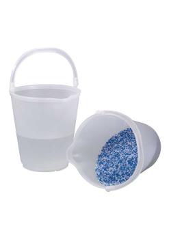 Polypropylen-Eimer - transparent - mit Ausguss - Inhalt 12 l oder 15 l