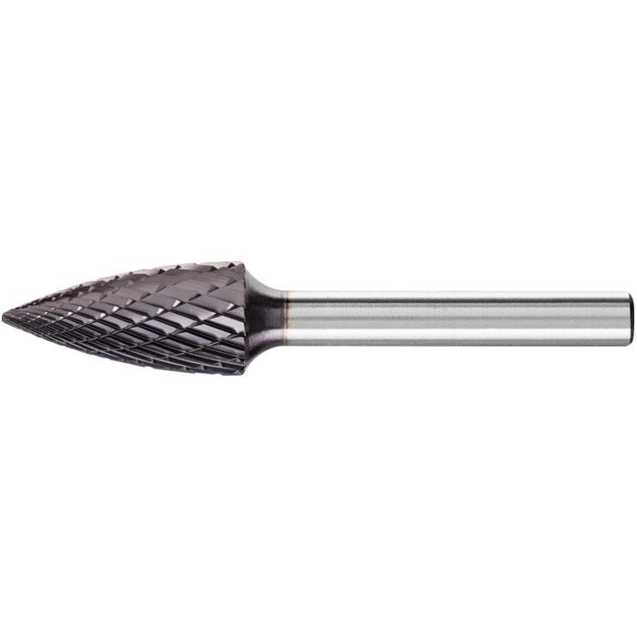 Stiftfrees - PFERD HICOAT® - hardmetaal - stift Ø 6 mm - spitsboogvorm - voor ijzer, staal