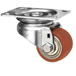 CASCOO Lenkrolle - Serie SWU5 - PU-Rad - Rad-&Oslash; 50 mm - Bauh&ouml;he 73 mm - Tragkraft 150 kg - Preis per St&uuml;ck