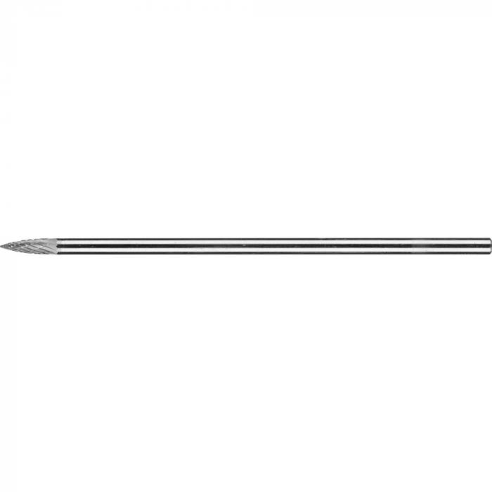 PFERD Fresa de metal duro - forma de arco puntiagudo SPG - 3 PLUS - fresa Ø 6 y 10 mm - mango largo Ø 6 mm - SL 150 mm