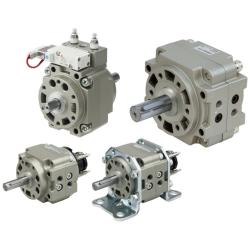 SMC zwenkaandrijving met draaivleugelaandrijving CRB1 - doorlopende as - eenvoudige draaivleugelaandrijving