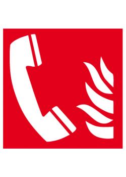 Brandveiligheidsborden - "Brandmeldtelefoon" - zijlengte 5 tot 40 cm
