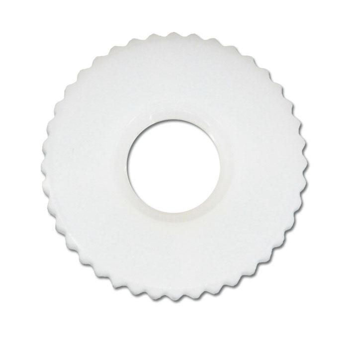 Knurled - similar to DIN 467 - M 4 to M 8 (Ø x H) 16 x 6 mm Type 2 - Nylon nature / natural polyamide