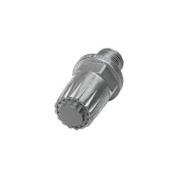 Geluidsarme ronde spuitmond - zink drukgietwerk of ABS-kunststof - G 1/4 AG - Buiten-Ø spuitmond 19 mm - Prijs per stuk