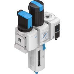 FESTO - Combinazione di dispositivi di manutenzione MSB4-1/4:C3:J1:F12-WP - scarico condensa a rotazione manuale - finezza del filtro 40 µm - campo di regolazione della pressione da 0,5 a 10 bar - prezzo per pezzo