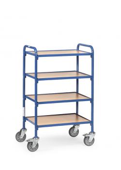Beistellwagen - mit 4 Böden aus Holz - Länge 630 mm