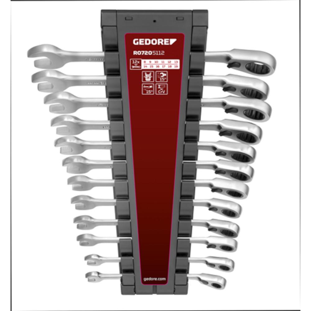 Gedore rosso Set di chiavi combinate - SW da 8 a 19 mm - diverse versioni - Prezzo per set Versioni - prezzo per set