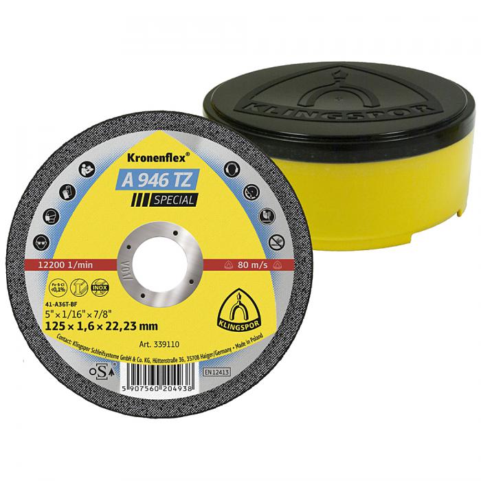 Leikkauslaikka A 946 TZ - halkaisija 100 - 230 mm - leveys 1,6 - 1,9 mm - 25 kpl pakkaus - hinta per pakkaus