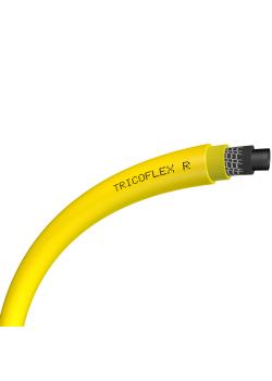 Monikerroksinen PVC-letku Tricoflex® R - kennomainen Soft&Flex-rakenne - sisä-Ø 19 - 25 mm - ulko-Ø 25,5 - 32,5 mm - pituus 50 - 100 m - väri keltainen - hinta per rulla