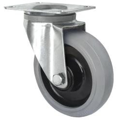 CASCOO Lenkrolle - Serie R4E2 - Elastik-Rad - Rad-&Oslash; 200 mm - Bauh&ouml;he 235 mm - Tragkraft 350 kg - Preis per St&uuml;ck