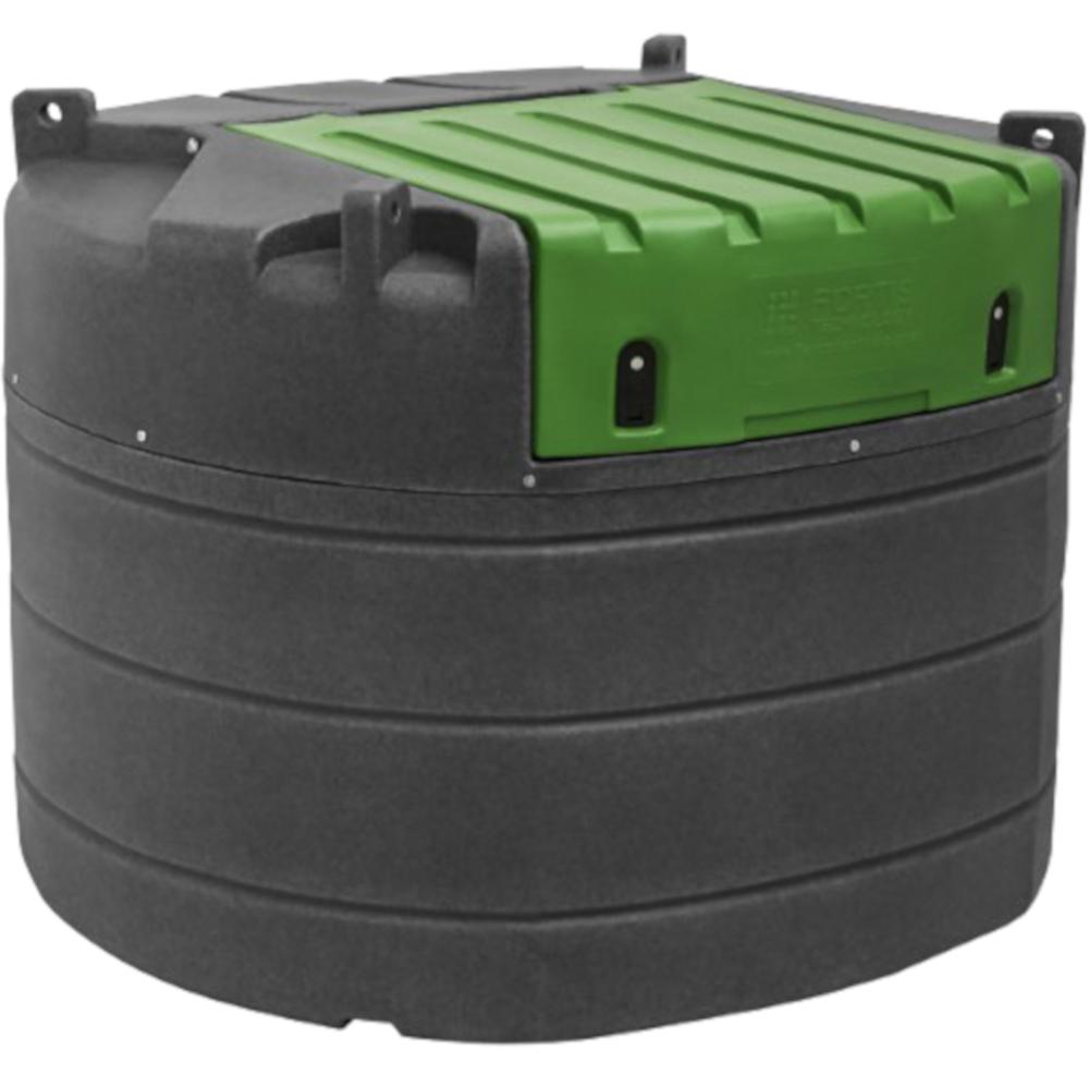 R&eacute;servoir de stockage FORTIS - pour gazole - 1 000 &agrave; 9 999 l - PE &agrave; double paroi - avec compteur, pompe et pistolet de remplissage - homologu&eacute; DIBt