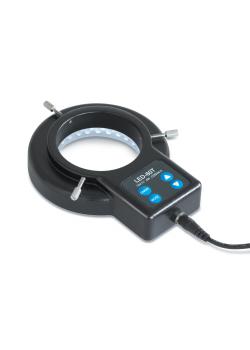 Ringbelysning - for mikroskop - med 4 W LED - indre diameter 6,1 cm